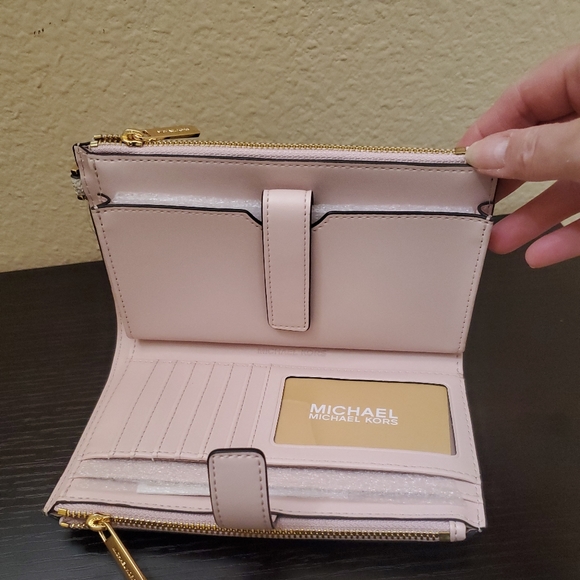 Michael kors Jet Set Double Zip Wristlet Wallet - Picture 7 of 9